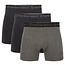 Bamboo Basics Boxershorts Rico –   Zwart Grijs Zwart    - (3-Pack)