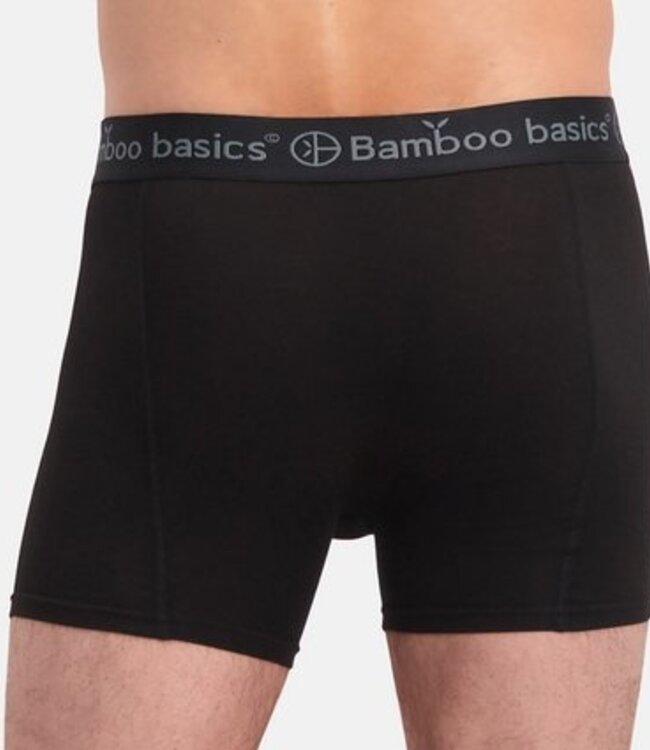 Bamboo Basics Boxershorts Rico –   Zwart Grijs Zwart    - (3-Pack)
