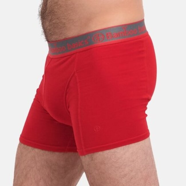 Bamboo Basics Boxershorts Rico - Marineblau, Rot, Marineblau - (3er-Pack)