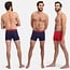 Bamboo Basics Boxershorts Rico - Marineblau, Rot, Marineblau - (3er-Pack)