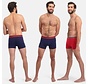 Bamboo Basics Boxershorts Rico - Marine Rouge Marine- (Lot de 3)