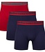 Bamboo Basics Boxershorts Rico – Navy Red Navy- (3-Pack)