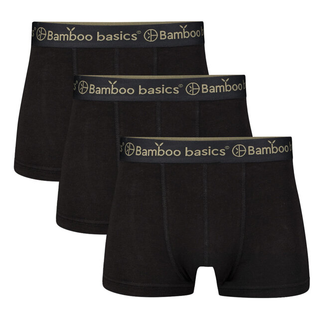 Bamboo Basics Boxershorts Liam – Zwart - (3-Pack)