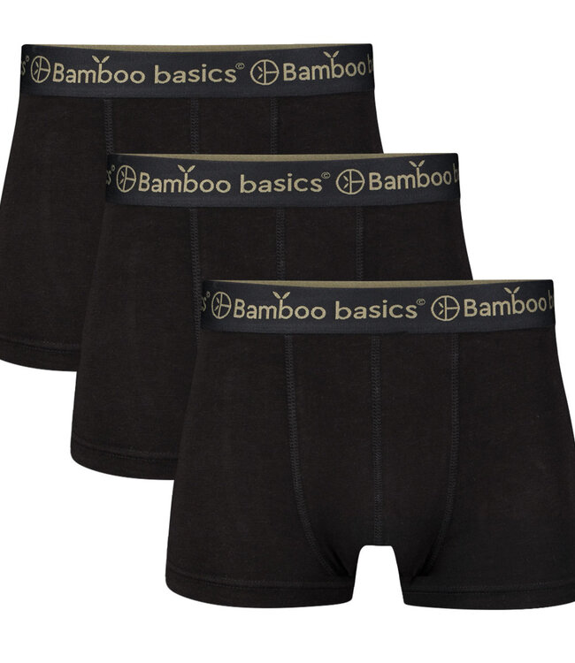 Bamboo Basics Boxershorts Liam – Zwart - (3-Pack)