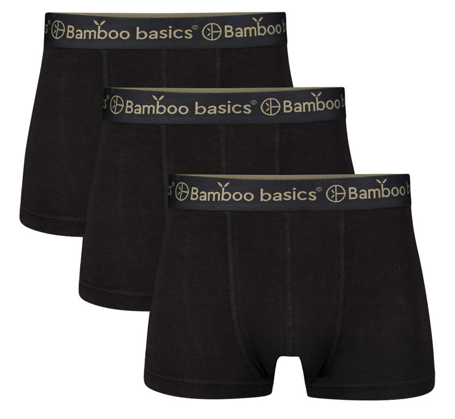 Bamboo Basics Boxershorts Liam – Black - (3-Pack)