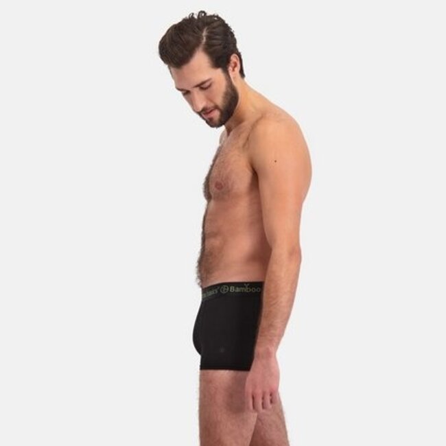 Bamboo Basics Boxershorts Liam – Zwart - (3-Pack)
