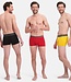 Bamboo Basics Boxershorts Liam –  Rood Zwart Geel  - (3-Pack)