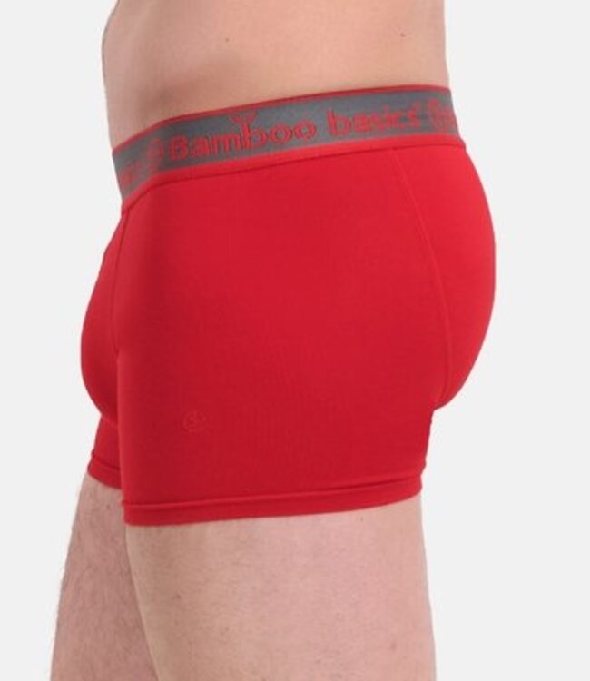 Bamboo Basics Boxershorts Liam – Red Black Ocre - (3-Pack)