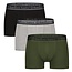 Bamboo Basics Boxershorts Liam –  Zwart legergroen Grijs   - (3-Pack)
