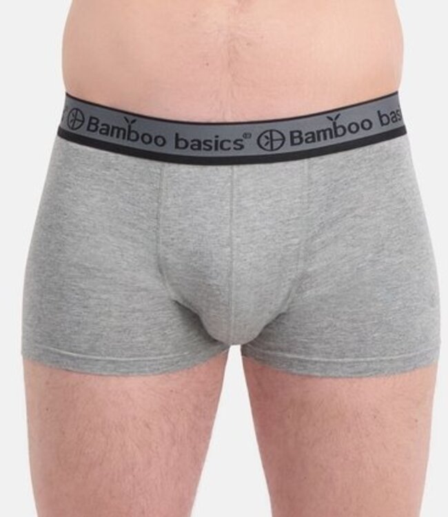Bamboo Basics Boxershorts Liam –  Zwart legergroen Grijs   - (3-Pack)