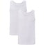 Bamboo Basics Tank top for Men - (2-pack) Stef - White - Bamboo Basic - Bamboo