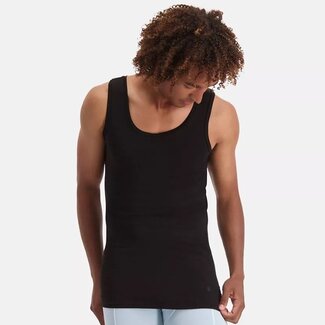 Bamboo Basics Tanktop voor Heren -  (2-pack) Stef -  Zwart