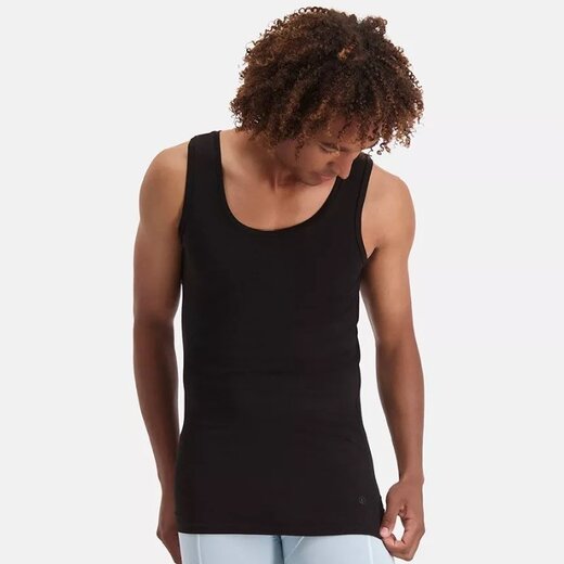 Bamboo Basics Tanktop voor Heren – (2-pack) Stef – Zwart
