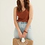 Gevlochten Boho Handtas met Schelpjes - Beach Look