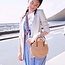 Ecarla Boho Woven Handbag - Hip bag with zipper