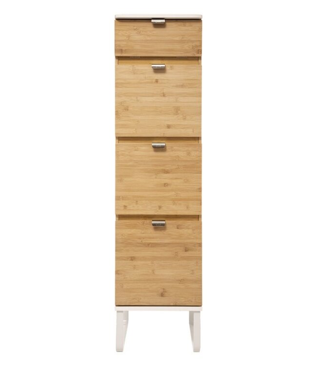 Bamboo dresser with mirror - Natural - 5Five
