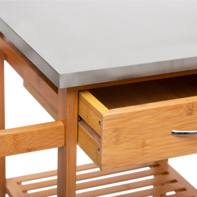 Side table trolley - Bamboo - 5five