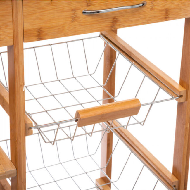 Side table trolley - Bamboo - 5five