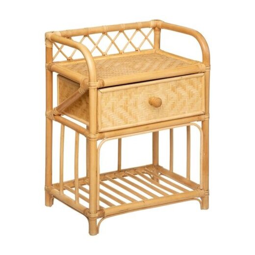 Atmosphera Bedside table with drawer - Bamboo