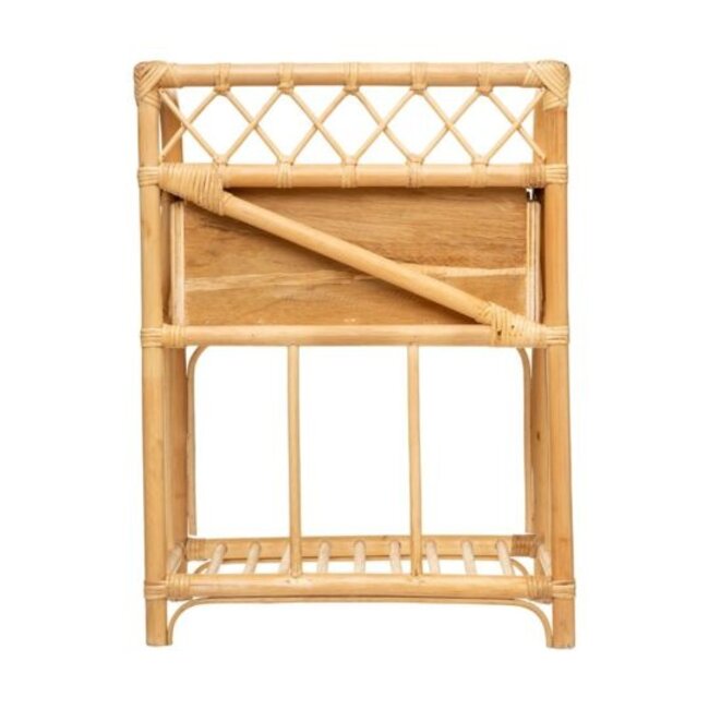 Bedside table with drawer - Bamboo - Atmosphera