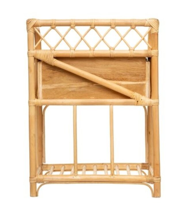 Bedside table with drawer - Bamboo - Atmosphera