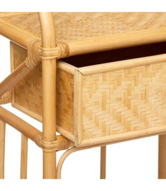 Bedside table with drawer - Bamboo - Atmosphera