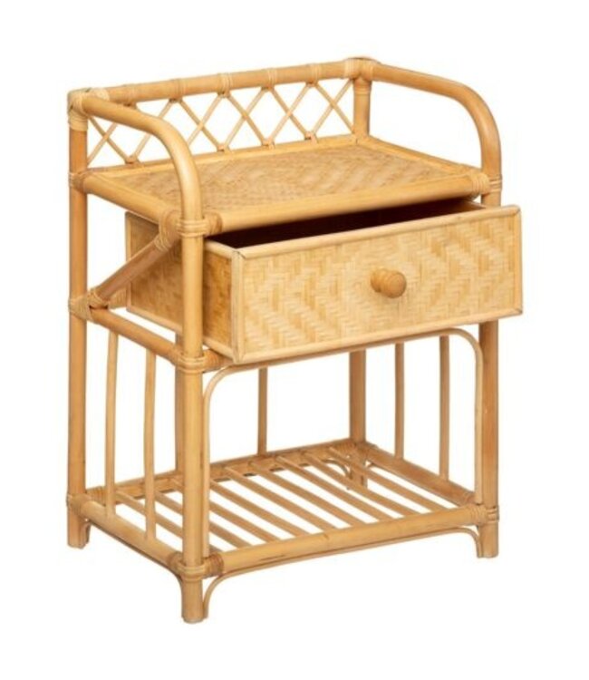 Bedside table with drawer - Bamboo - Atmosphera