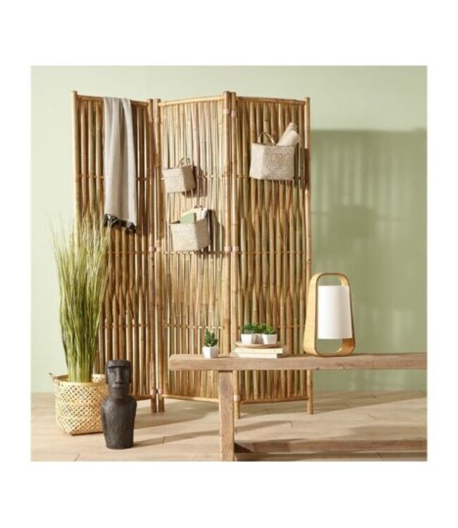 Bamboo Folding Screen - 2 Pieces - 6 Panels total - 170 cm high