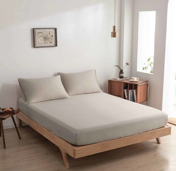 Boomba Bamboo Bamboo fitted sheet for top mattress - Soft Taupe