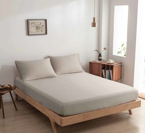 Boomba Bamboo Bamboo Fitted Sheet for Mattress Toppers - Premium - Beige