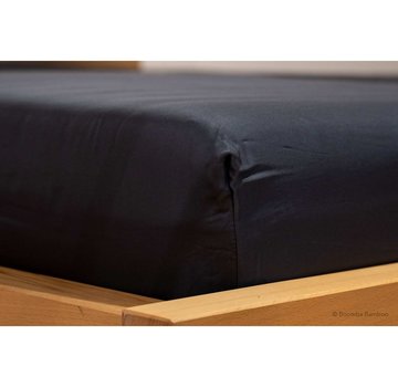 Boomba Bamboo Bamboo fitted sheet for top mattress - Space blue