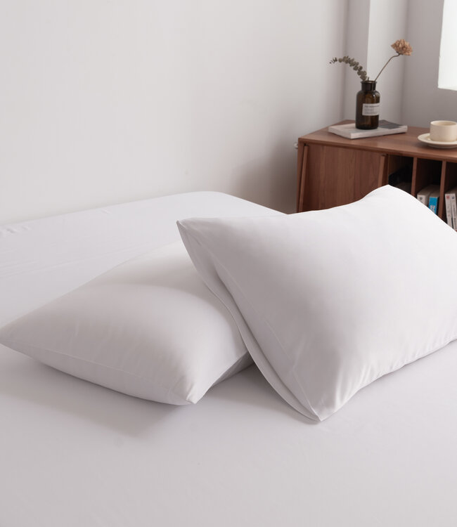 Bamboo Pillowcases - Set of 2 - Premium - White