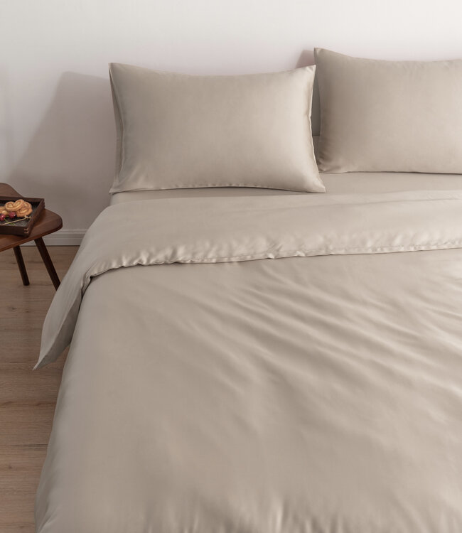 Bamboe Dekbedovertrek - Premium - Beige