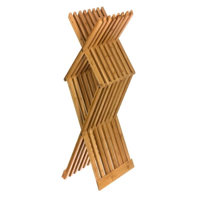 Design Bamboe klapstoel - Bijzettafel - Inklapbaar  - 40 x 32 x 45 cm - Krukje