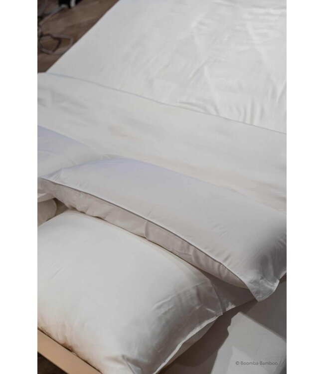 Boomba Basic dekbedovertrek 100% bamboe Coco white