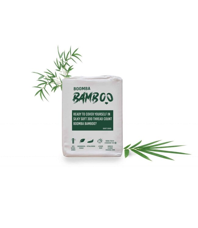 Boomba Basic dekbedovertrek 100% bamboe Coco white