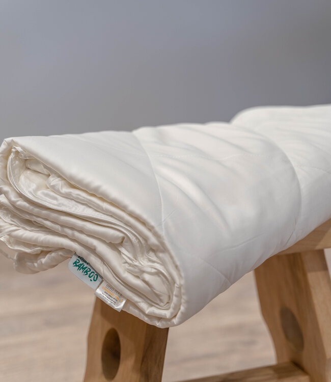 Boomba Basic dekbedovertrek 100% bamboe Coco white