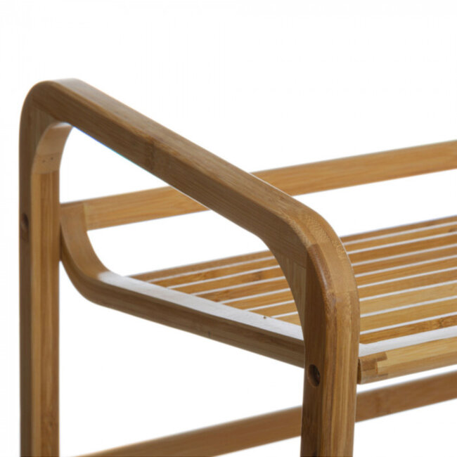 Bamboe Schoenenrek met 3 niveaus - Geschikt voor 9 paar schoenen - Moderne Schoenenrek Behandeld