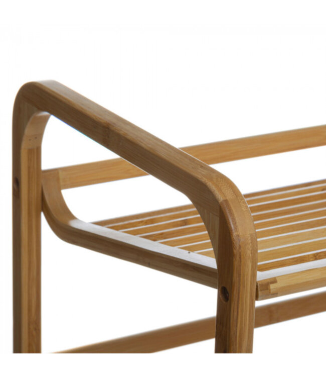 Bamboe Schoenenrek met 3 niveaus - Geschikt voor 9 paar schoenen - Moderne Schoenenrek Behandeld