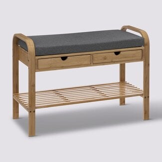  5Five Bamboo Modern Sofa with Shoe Rack + 2 Drawers - Atmosphera