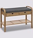 Bamboo Modern Sofa with Shoe Rack + 2 Drawers - Atmosphera