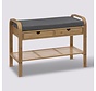 Bamboo Modern Sofa with Shoe Rack + 2 Drawers - Atmosphera