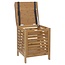 Bamboo Laundry Basket with Stool - 35 Liter - Storage Stool