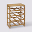 Bottle rack for 12 Wine bottles - 35 x 24 x 47 cm  - Bamboo - Water resistant