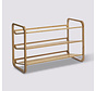 Bamboo Shoe Rack with 3 Levels - Holds 9 Pairs of Shoes - Modern Shoe Rack Treated