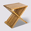 Design Bamboe klapstoel - Bijzettafel - Inklapbaar  - 40 x 32 x 45 cm - Krukje