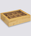 Bamboo organizer infusions adjustable to 12 compartments