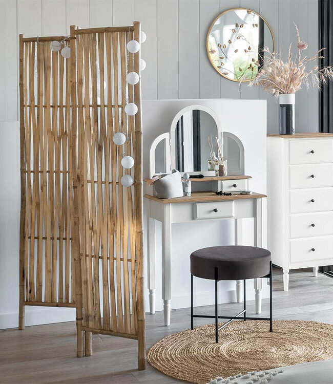 Bamboe Kamerscherm - 2 Stuks - 6 Panelen totaal - 170 cm hoog - 5Five