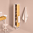 Bamboo bathroom cabinet - mirror included - 6 compartments
