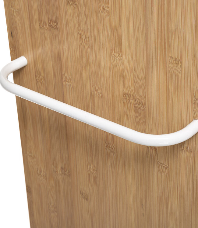 Bamboe badkamer kast - Incl spiegeldeur - 6 vaks + 2 Handdoekhouders